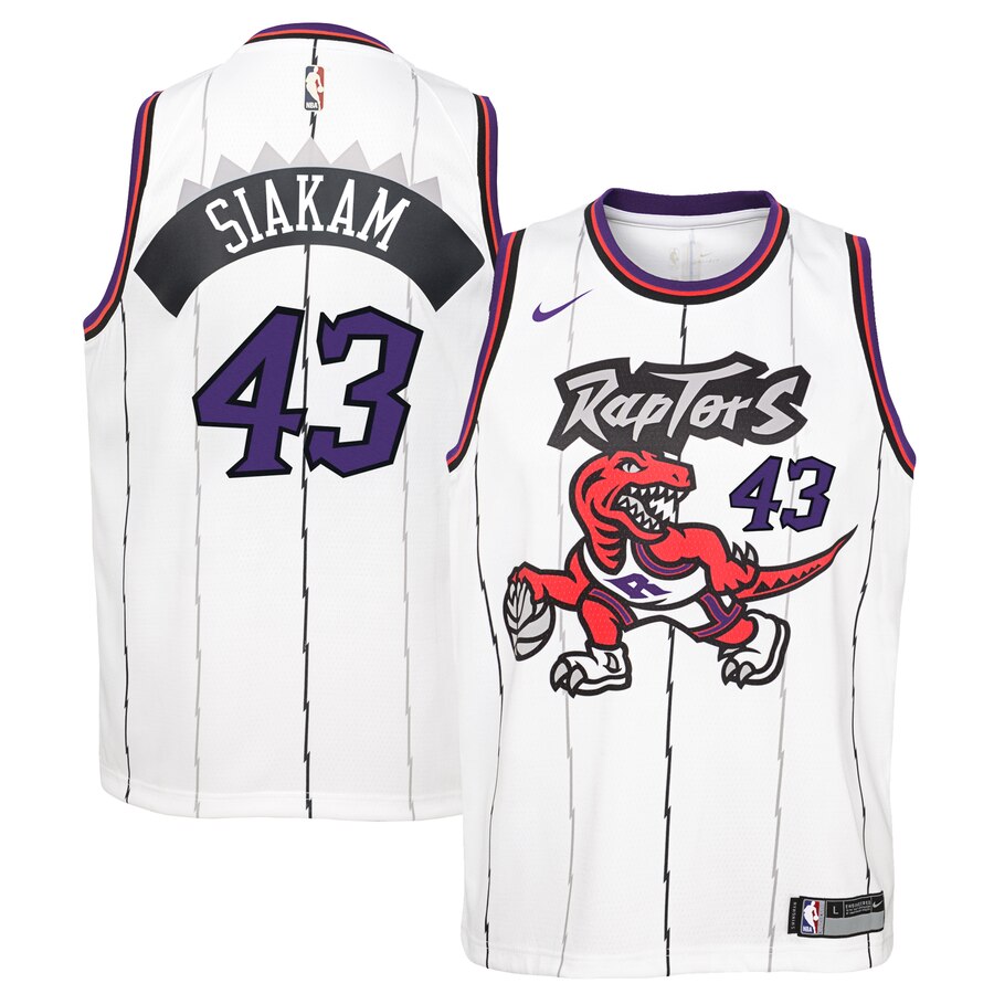 Men's Toronto Raptors #43 Pascal Siakam White Swingman Stitched NBA Jersey